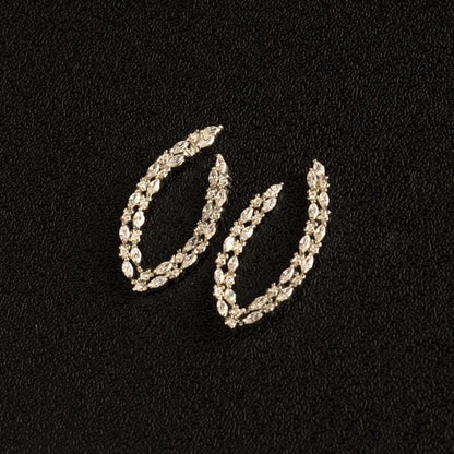 Sparkly Cubic Zirconia  Lightweight Dangle Earrings - Elegant Statement Piece - Party wear